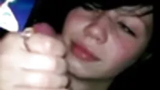 Burnet gets cum on face from Keiran.