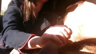 කෙන්ට් ෆ්රයිස් ඩික් එකක් එක්ක ලොකු MILF කෙනෙක්.